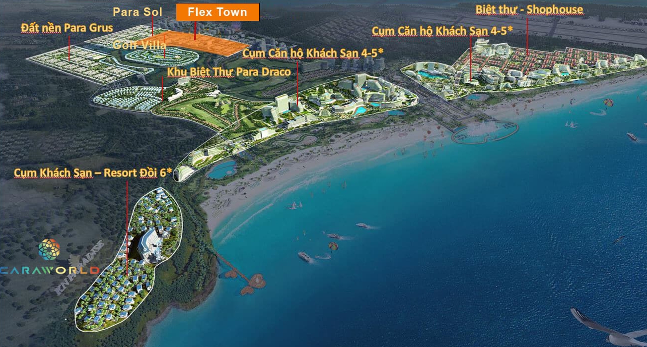 Mặt bằng tổng quan Caraworld Cam Ranh